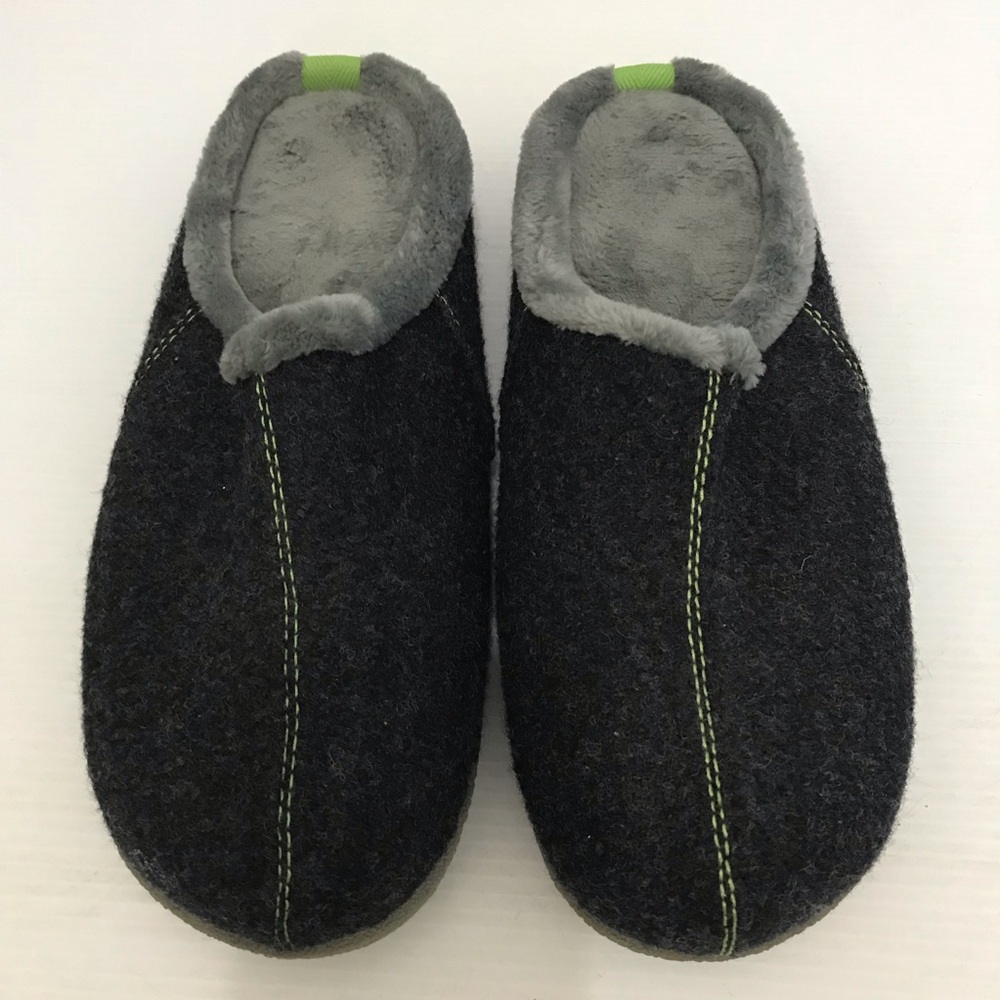 N A P BROOKSTONE Memory Foam Mens  indoor/ outdoor Brown Slippers size M